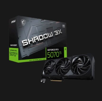 MSI GEFORCE RTX 5070 TI SHADOW 3X OC 16GB GDDR7X GRAPHIC CARD