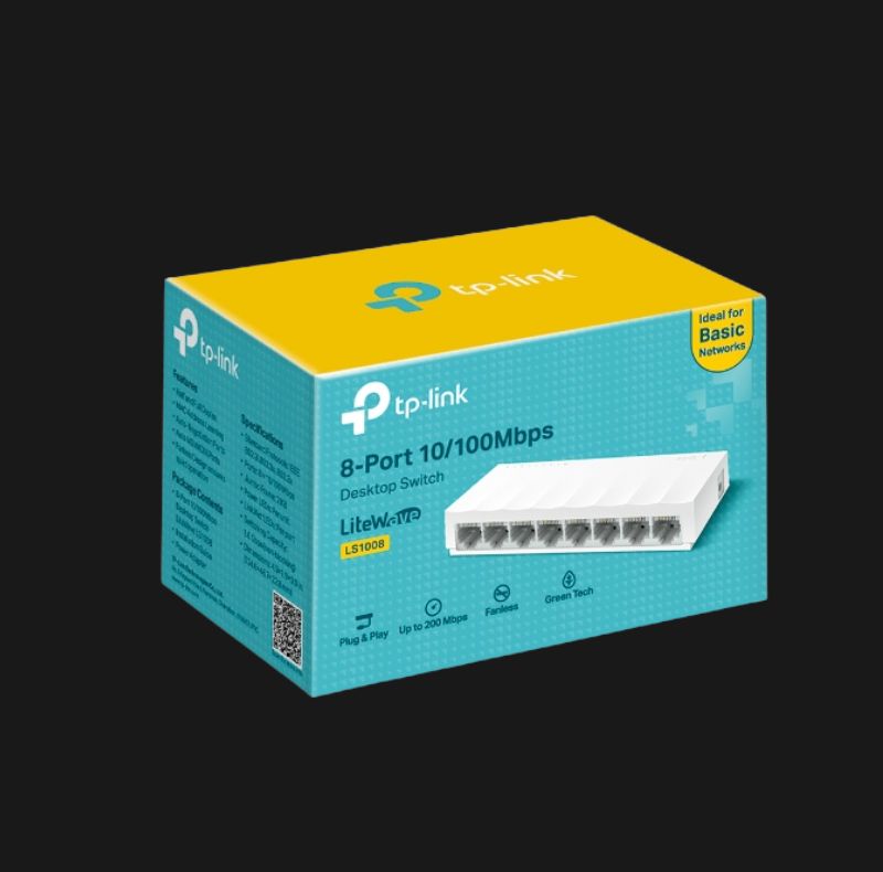1 Tp Link Ls1008 8 Port Network Switch